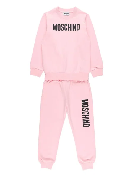 Komplet dresowy dziecięcy Moschino różowy