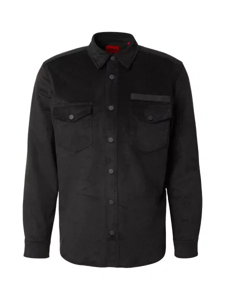 HUGO Cămașă Ekel Oversize negru