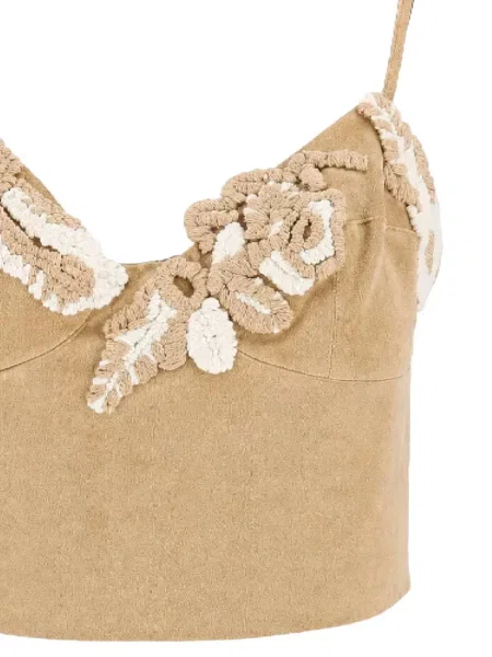 Decupat top Ermanno Scervino cu model floral