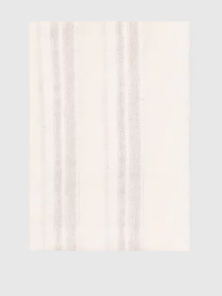 Шарф з льоном в смужку Peserico білий