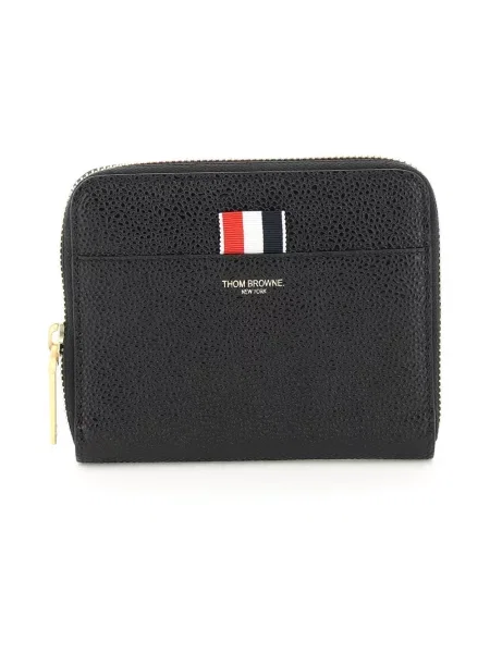 Portfel Thom Browne skórzany czarny
