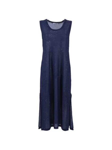 Rochie fără mâneci Kangra cu paiete fără mâneci albastru