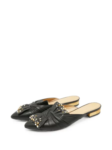 Papuci tip mules Charlotte Olympia negru