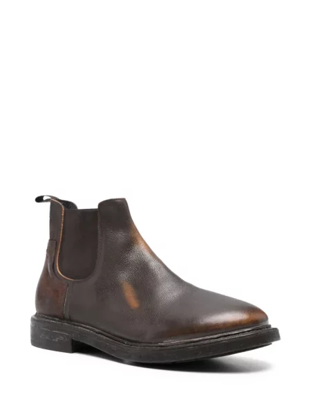 Botine Moma din piele maro
