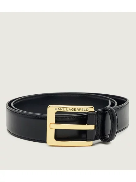 Karl Lagerfeld Curea de piele K/Essential negru