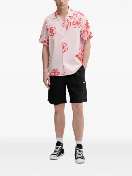 Scurt cămașă Oakley cu model floral cu imagine roz
