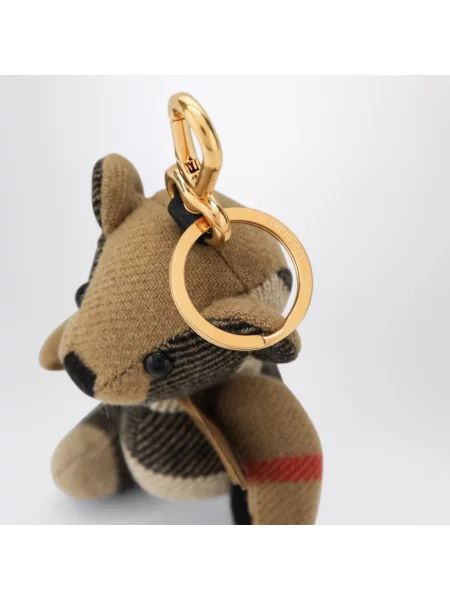 Zawieszka Burberry w kratę beżowa
