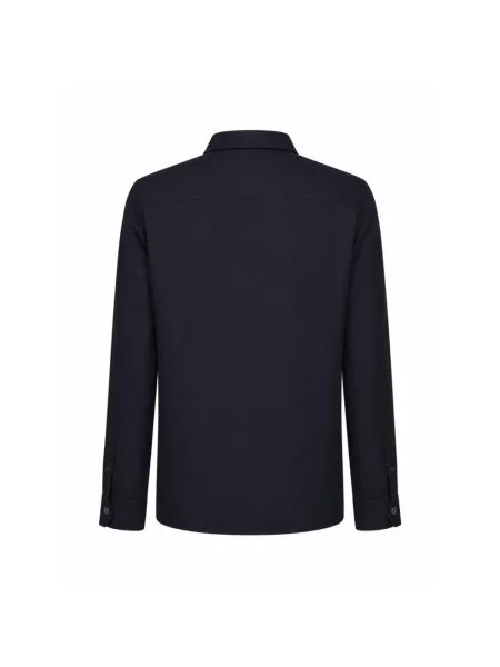 Koszula Brunello Cucinelli wełniana casual niebieska