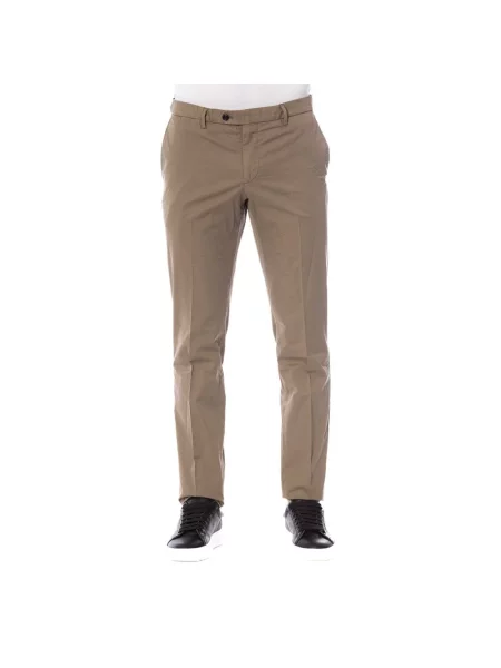 Spodnie Trussardi eleganckie brązowe