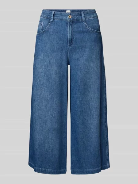 Jeansy o kroju loose fit z wpuszczanymi model Melli' Brax granatowe