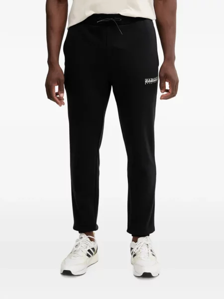 Pantaloni Napapijri cu imagine alergare negru