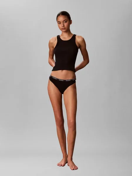 Calvin Klein Underwear Nohavičky sivá / čierna biela