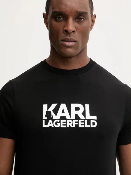 Футболка Karl Lagerfeld з принтом чорний