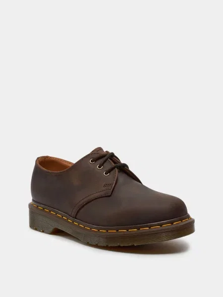Кожаные туфли Dr. Martens коричневые