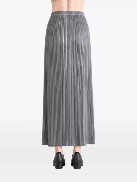 Fusta maxi Pleats Please Issey Miyake gri
