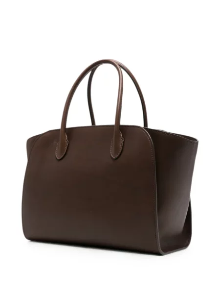 Geantă shopper The Row din piele maro