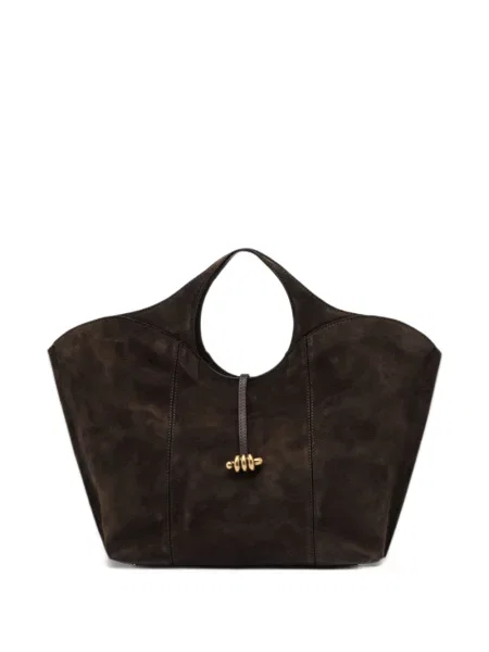 Semišová shopper kabelka Gianni Chiarini hnědá