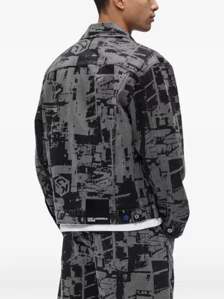 Дънково яке Karl Lagerfeld Jeans черно