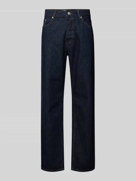 Jeansy o luźnym kroju z czystej bawełny model ‘EDGE’ Only & Sons granatowe