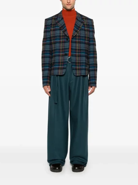 Vilnonis švarkas Yohji Yamamoto mėlyna