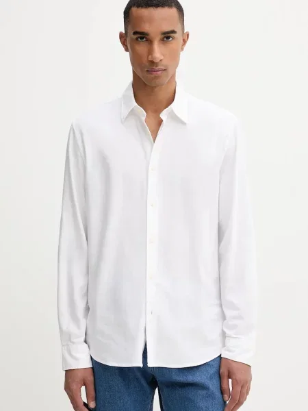 Marc O'Polo cămașă cu guler clasic regular alb