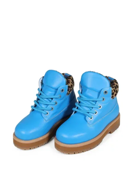 Botine Pdf cu imagine cu model leopard albastru