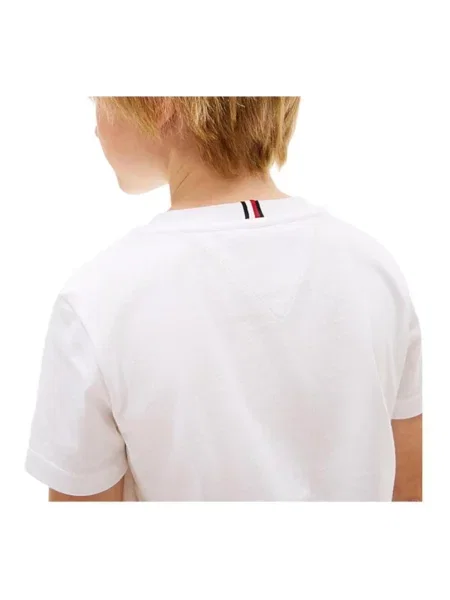Tricou copii Tommy Hilfiger alb