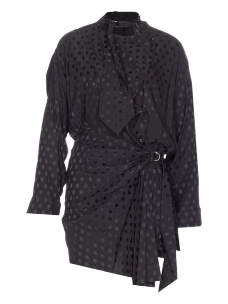 Rochie Isabel Marant cu buline de costum negru