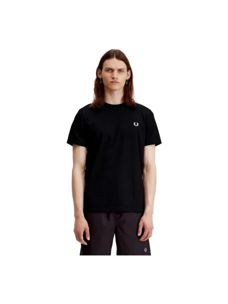 Koszulka Fred Perry z nadrukiem czarna