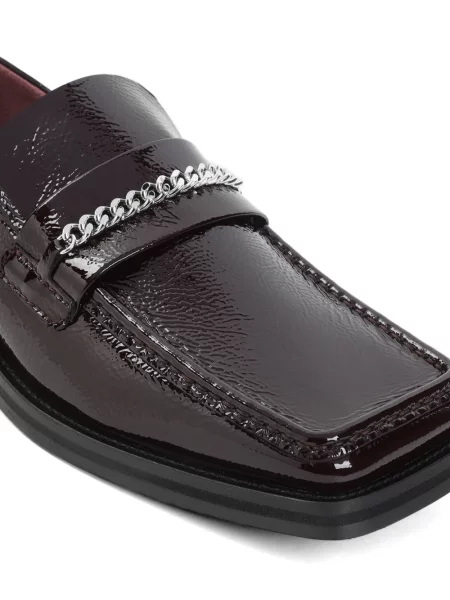 Pantofi loafer Martine Rose din piele roșu
