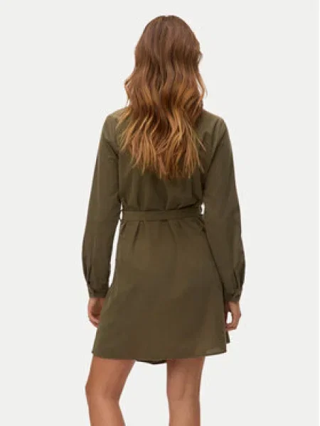 VERO MODA Košeľové šaty VMELLY olivová zelená