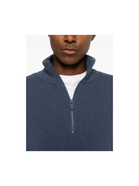 Sweter Canada Goose wełniany w paski niebieski