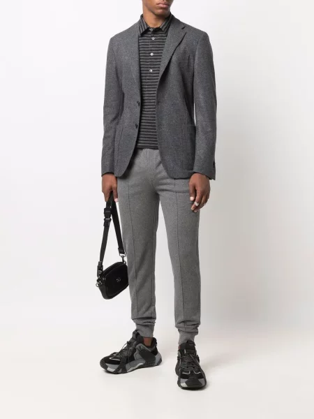 Pantaloni Corneliani alergare gri