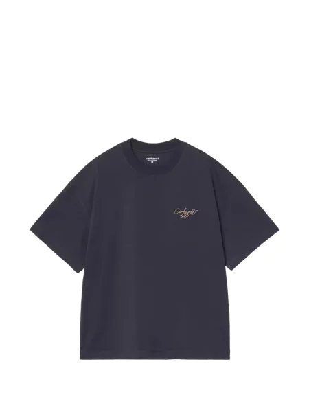 Tricou Carhartt Wip cu autograf negru