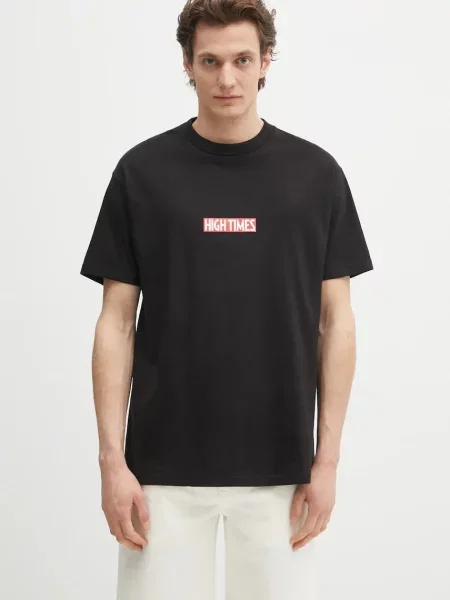 Wacko Maria t-shirt Hightimes z nadrukiem czarny