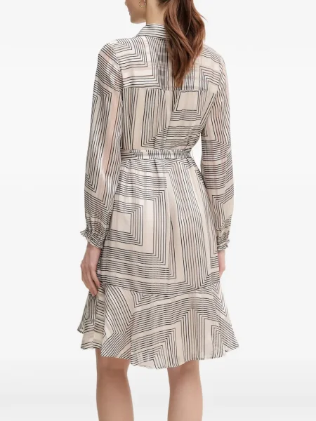 Rochie Marc Aurel cu imagine cu imprimeu geometric de costum