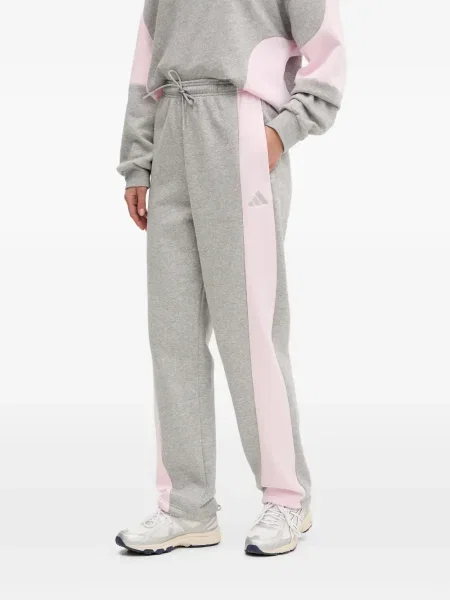 Trening Adidas alergare cu glugă cu broderie gri