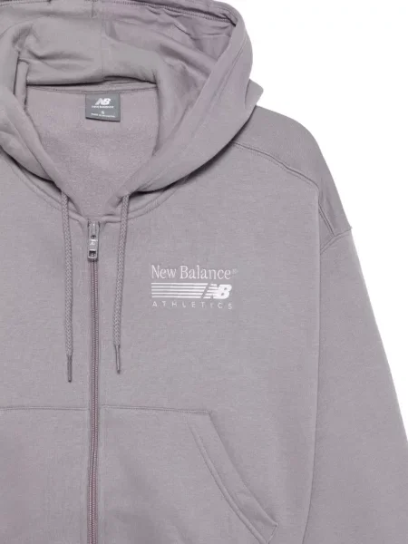 Hanorac cu glugă New Balance cu imagine gri