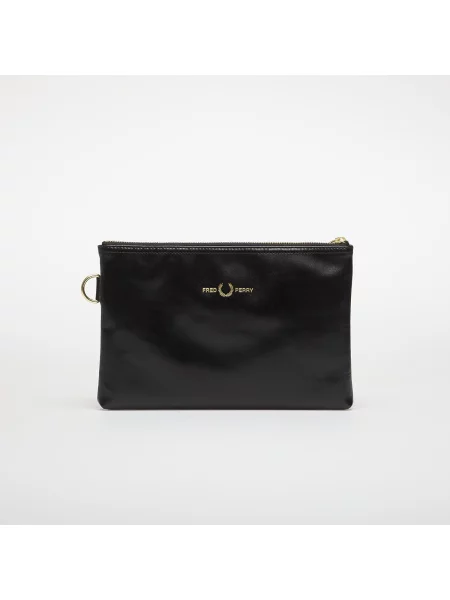 Geantă Fred Perry din piele negru