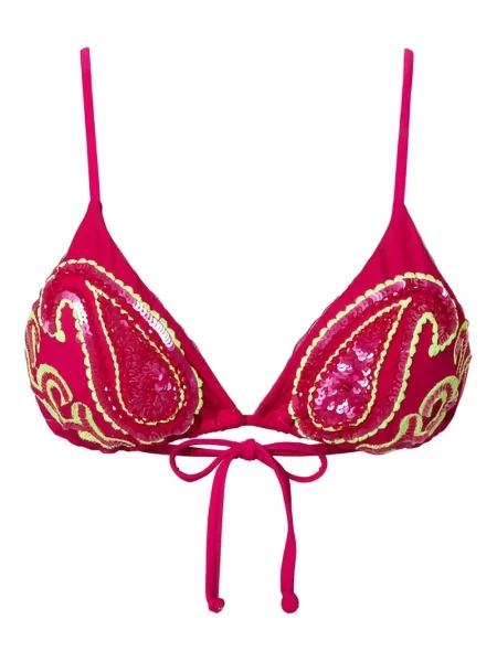 Bikini Twinset cu paiete roz