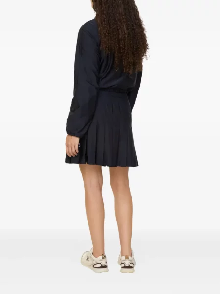 Mała mały spódnica mini Burberry kopertowa niebieska