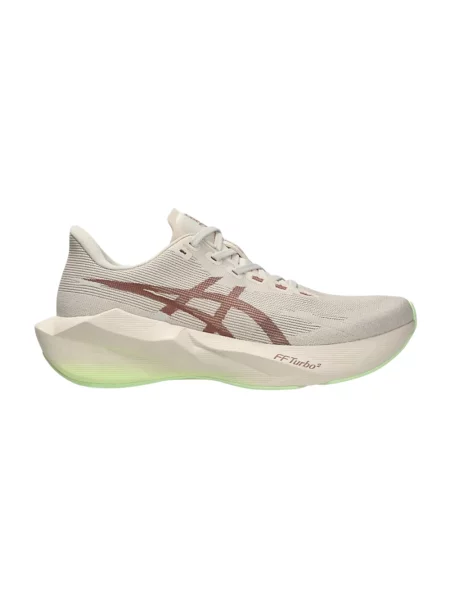 Buty do biegania ASICS Novablast 6 rose dust/illuminate yellow beżowe