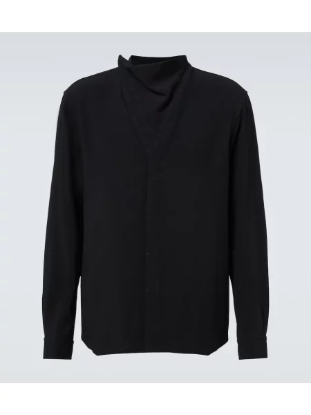 Cămașă Rick Owens drapată negru