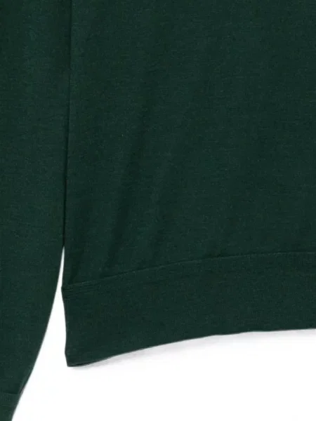 Lung pulover Tom Ford cu decolteu rotund verde