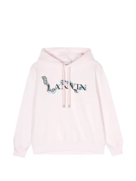 Hanorac cu glugă Lanvin cu imagine roz