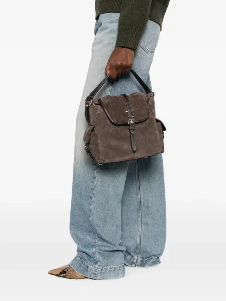Geantă shopper Tod's cu cataramă maro