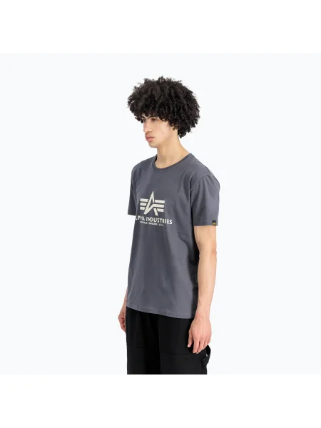 Tricou pentru bărbați Alpha Industries Basic greyblack
