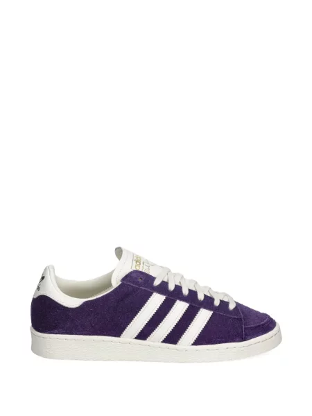 Pantaloni Adidas de catifea cord cu imagine roșu