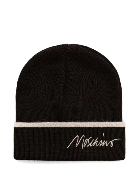 Căciulă Moschino cu broderie maro