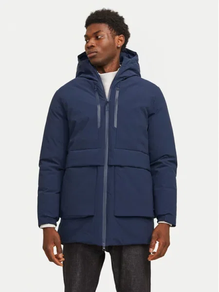 Jack&Jones Parka Charlie Tmavomodrá modrá